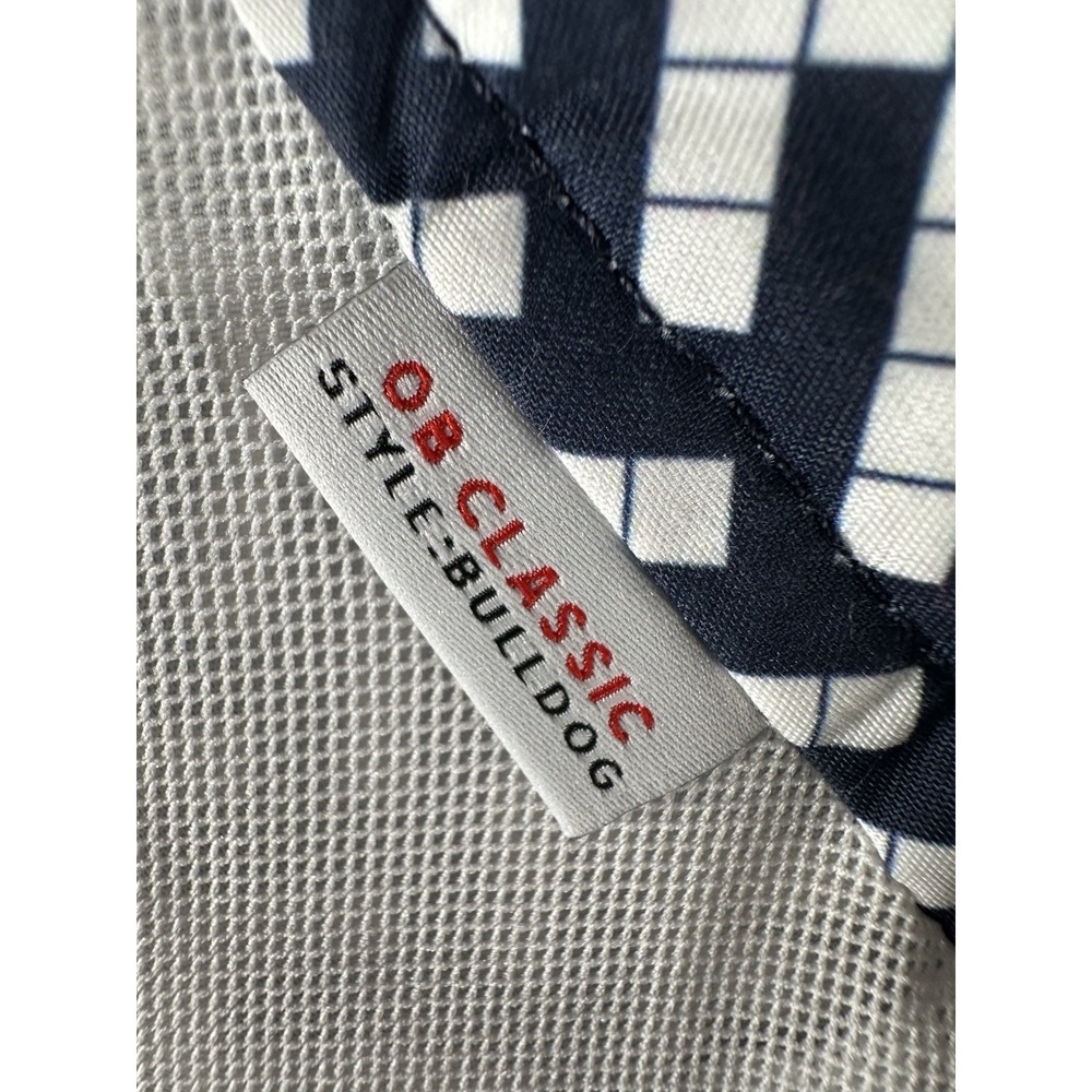Orlebar Brown Bulldog Maro Navy Cloud Triangle Print Swim Trunks Size 40 - Picture 16 of 16